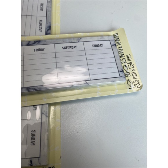 Post-it Notes Weekly Planner Tear Off Sticky Set Of 3 - Picture 5 of 7